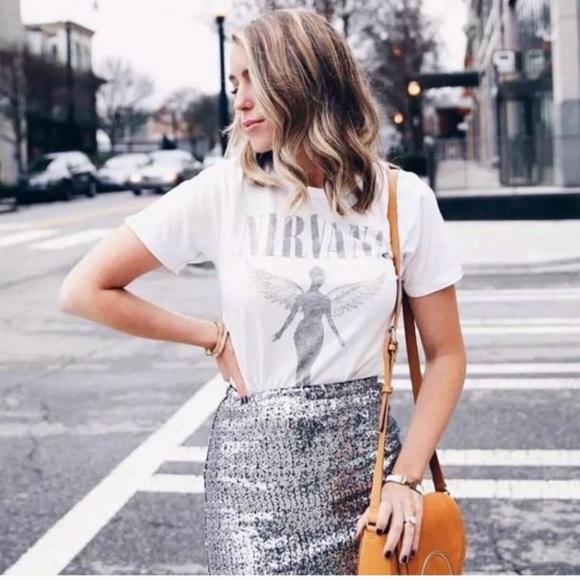 Tops - SOLD OUT White Nirvana Tour Concert Vintage Shirt Tee